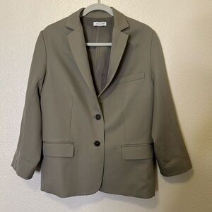 Anine Bing Oversized Sage Green Blazer Size Small